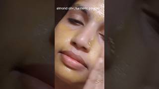 Almond oilturmericpowder skincarekeralatamil beauty ritualssubscribemychannel [upl. by Panta]