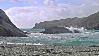 Discover Cornwall UK  Lansallos Beach with Natural Sound HD [upl. by Sophie]