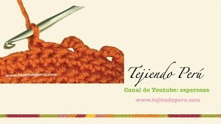 Crochet cómo tejer el punto picot o piquito abierto [upl. by Toblat]