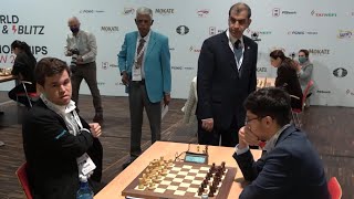 CaroKann Defense Advance Variation  Magnus Carlsen VS Alireza Firoujza [upl. by Ecnerrot431]