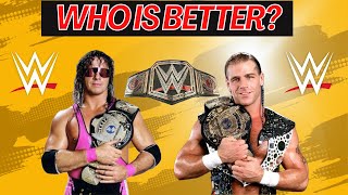 Bret Hart vs Shawn Michaels  Match Card [upl. by Ardna184]