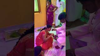 అందరూ రెడీ అయితే మావాడు మాత్రం nandinibhaskartrendingshortswedding [upl. by Hakilam]