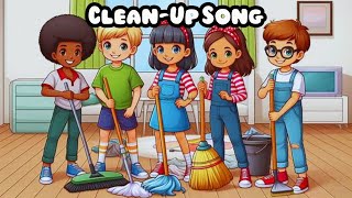 Clean Up Song for Kids  Fun Cartoon to Teach Tidying Up [upl. by Jacobah]