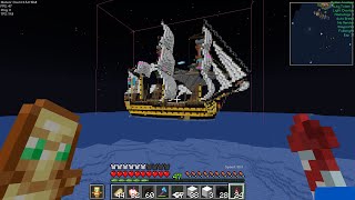 2b2t 119 Update Litematica HMS Vanguard Boat build Part 29 [upl. by Eniamor722]