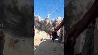 Watch  Gaza building leveled by Explosion [upl. by Ppilihp]