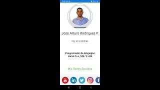 Proyecto1 de Perfil profesional hecho aplicacion con Xamarin Forms [upl. by Swan]