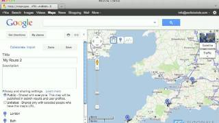 Route planner with Google Maps [upl. by Ergener]