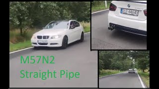 BMW 330d STRAIGHT PIPE  INSANE SOUND [upl. by Gwenette241]