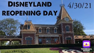 Disneyland reopening day 43021 [upl. by Nnaeirelav992]