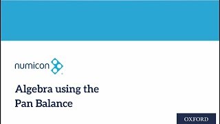 How to Algebra using the Pan Balance [upl. by Ayian]