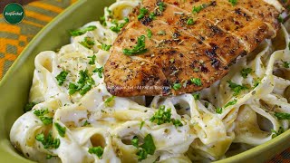 How to Make Perfect Alfredo Fettuccine Pasta at Home  Step by Step Alfredo Pasta Recipe [upl. by Ollie]