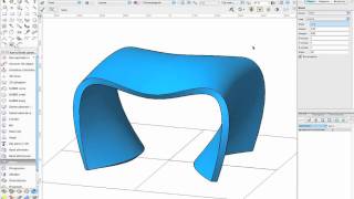 Kruk modelleren met NURBS in Vectorworks [upl. by Laekcim]