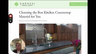 Understanding Countertop Materials [upl. by Claman]