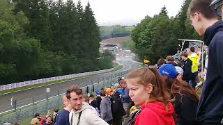 Belgium GP 2023 F1 cars Kemmel Straight [upl. by Wittenburg]