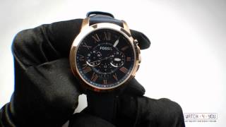 Обзор мужских часов Fossil FOS FS4835 [upl. by Ailati]