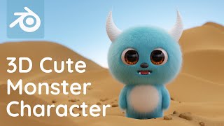 3D Monster Character  Blender Tutorial for Beginners RealTime [upl. by Simara946]