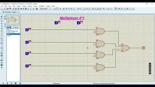 DLD LAB 6 Multiplexer 41 Proteus Simulation Kanwals official [upl. by Anoyk832]