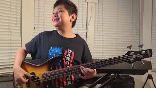 Seals and Crofts quotSummer Breezequot Bass cover by 12 yo [upl. by Casilda573]