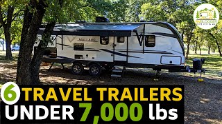 6 Large Ultra Lite Travel Trailers Under 7000 lbs  Big Camper Trailers for Families [upl. by Yorgos]