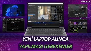 Yeni Laptop Alınca Yapılması Gerekenler  Hangi Yazılımlar Yüklenmeli Hangi Testler Yapılmalı [upl. by Dorsman119]