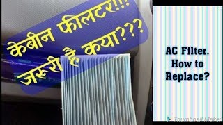 AC CABIN FILTER CHANGE how to change AC filter of Ritz swift ciaz brezza [upl. by Seow]