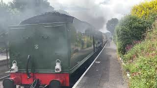 6990 Witherslack Hall at Blue Anchor on the WSR [upl. by Nahtnoj521]