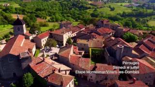 Images aériennes drone  Tour de France 2016  Village de Pérouges [upl. by Anieral]