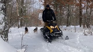 2021 Ski Doo Tundra LT First Ride of the Season snow this time [upl. by Ellenej]