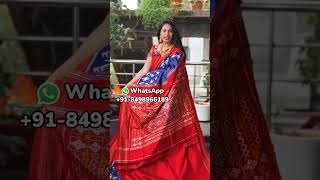 Beautiful Designer Pochampally Ikkat Silk Sarees silkmark Certified 💯 excellent quality [upl. by Andrej]