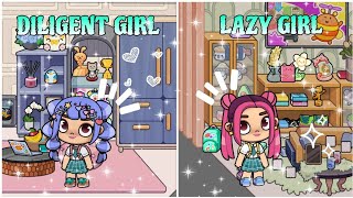 DILIGENT GIRL VS LAZY GIRL  DRAMA AVATAR WORLD  PAZU [upl. by Maples]