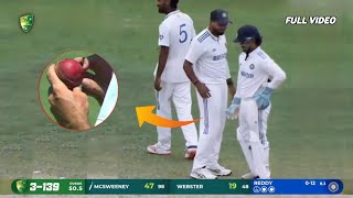 Ishan Kishan Ball Tampering Video  IND A vs AUS A 1st Test 2024 Ball Tampering Video [upl. by Isherwood]