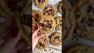 BEST Brown Butter Chocolate Chip cookies chocolatechipcookies recipe [upl. by Jeremy]