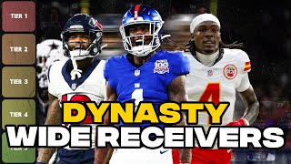 Top 50 Dynasty Wide Receiver Rankings BIG CHANGES [upl. by Dor]