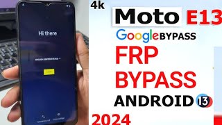 Moto g14 FRP Bypass Android 13Moto g14 Google account lock Unlock [upl. by Aihsram]