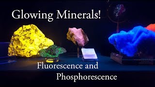 Glowing Minerals under Black Light Fluorescence amp Phosphorescence [upl. by Anada]