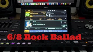 Korg Pa5x  68 Rock Ballad  Rock Category  Style Element  OS V 121 new sound [upl. by Whelan948]