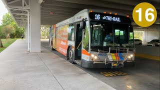 Riding Broward County Transit Bus 16 Fort Lauderdale Airport Station to Pembroke Lakes Mall [upl. by Oremor]