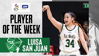 LUISA SAN JUAN  PLAYER OF THE WEEK  UAAP SEASON 87 MEN’S BASKETBALL  HIGHLIGHTS [upl. by Nancy290]