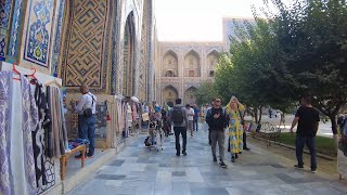 Uzbekistan Historical city Samarkand Traveling Tashkent to Samarkand by train and walking tour 4K [upl. by Lhary]