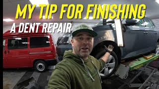 My TIP to HELP Finish off a Confusing Complex Dent Repair  PDR [upl. by Leirol324]