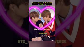 💑Taekook holding eachother hands 🤧💚💜✨vkook taekook vjungkookbts btsarmy [upl. by Huda]