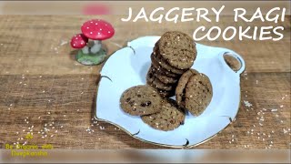 Jaggery Ragi Cookies Eggless No Sugar amp No Maida गुड़ रागी कुकीज बिना अंडे मैदा चीनी की [upl. by Rame]