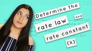 How to Find the Rate Law and Rate Constant k [upl. by Wolsniw]