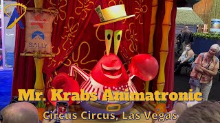 Mr Krabs Animatronic coming to the SpongeBob Ride in Las Vegas [upl. by Hung17]