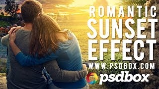 Create a Realistic Sunset Effect in Photoshop PSD Box [upl. by Ellened511]