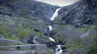 Norway Trollstigen Geirangerfjord by sightseeing boat visiting some waterfalls part 513 [upl. by Nivel]