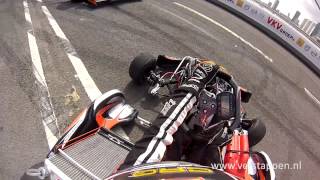 Demo Max Verstappen Helmet Cam Exclusive Footage CRG VKV City Racing Rotterdam 2013 [upl. by Eniffit]