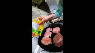 🥩 Cotlet de porc la grill reteta simpla si rapida shorts [upl. by Perkin]