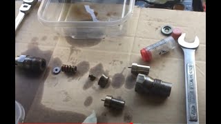 How to rebuild old Benz Diesel fuel injectors  quotpopquot testing [upl. by Talyah]