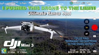 How Far Can The DJI Mini 3 Go The ULTIMATE Range Test [upl. by Colbert26]